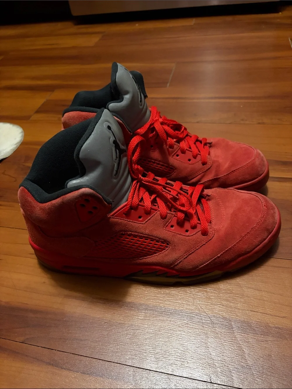 Nike Air Jordan 5 Retro Red Suede 136027-602 Sz 13